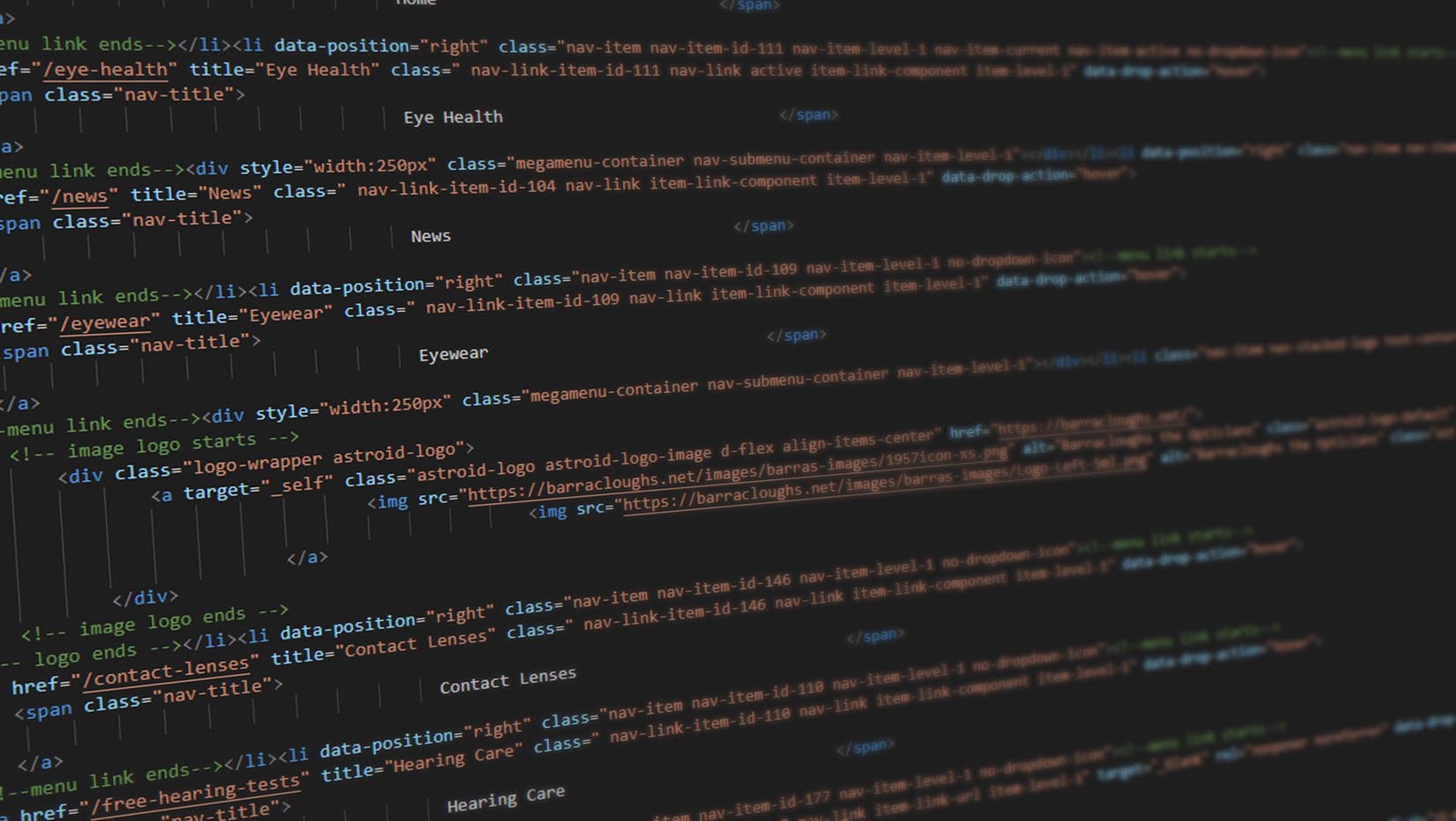 Accessible HTML example