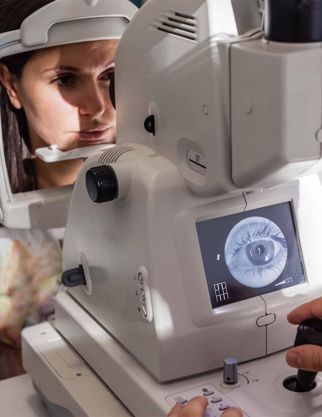 Example of retinal photo being taken
